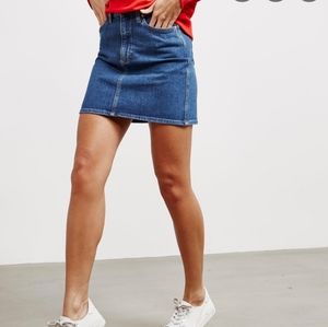 Calvin klein Demin Mini Skirt Women's Blue